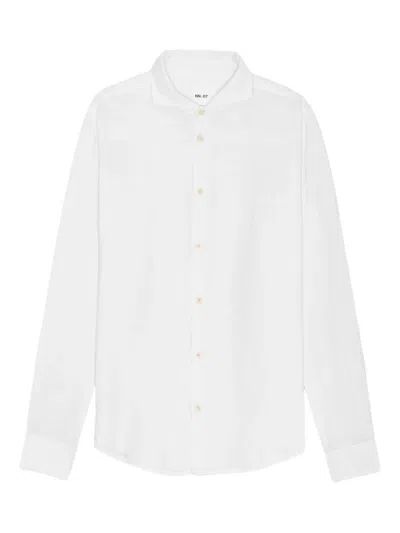 Nn07 Andrew Linen Shirt In White