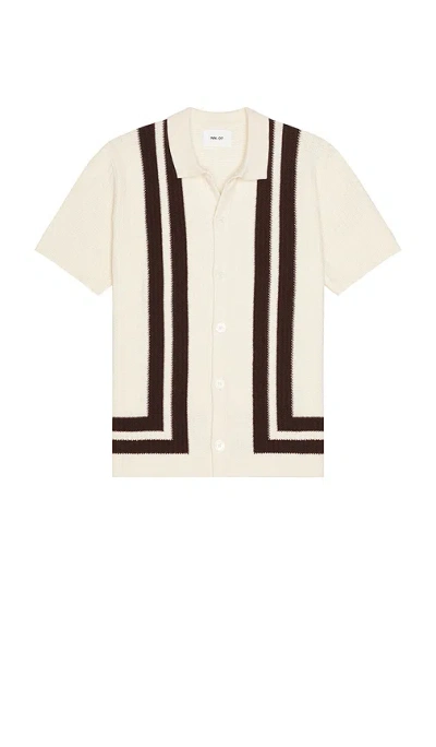 Nn07 Ares Knit Shirt 6636 In White