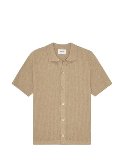 Nn07 Ares Knitted Shirt In Neutral