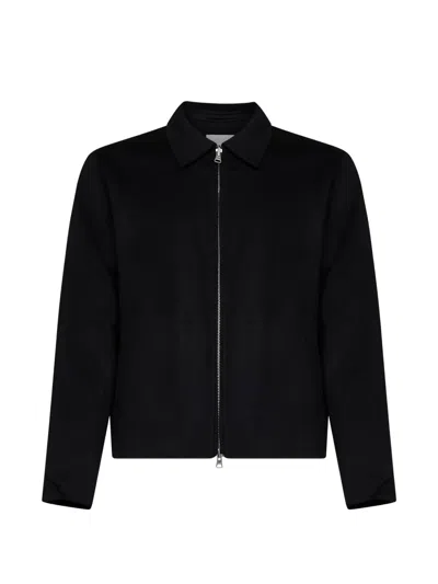 Nn07 Arlo 8447 Zip-up Collared Jacket In Black