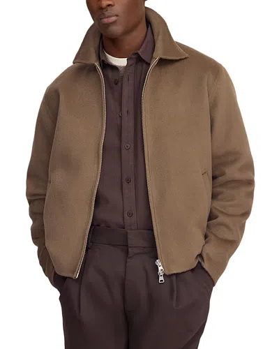 Nn07 Arlo Brushed Wool Blend Jacket In Brown