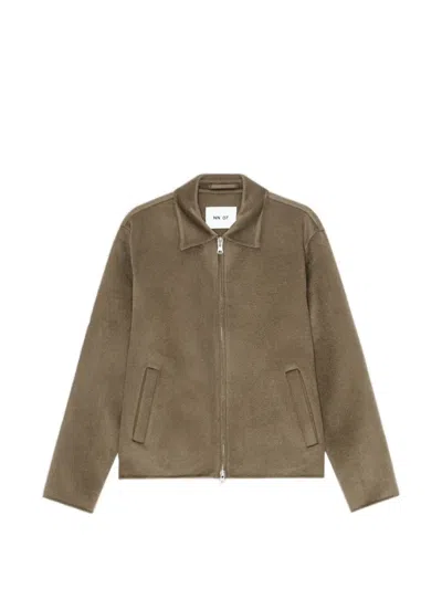 Nn07 Arlo Zip-up Jacket In Brown