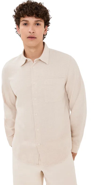 Nn07 Arne Cotton Check Shirt Crme Check