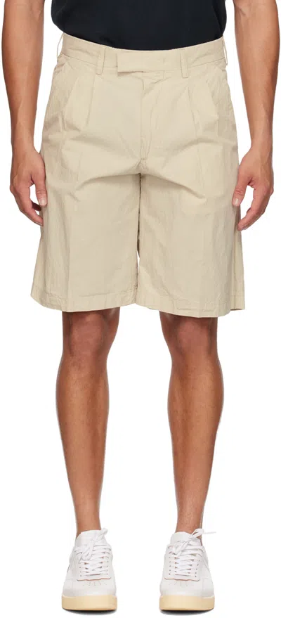 Nn07 Beige Fritz 1062 Shorts In Khaki Beige