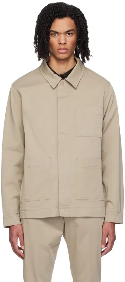 Nn07 Beige Olav 1804 Shirt In Greige
