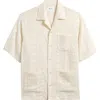 Nn07 Ben 5026 Textured Short Sleeve Button-up Shirt