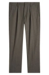 Nn07 Bill 1067 Pleated Dress Pants In Dark Army