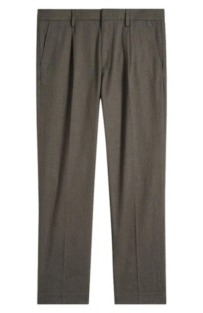 Nn07 Bill 1067 Pleated Dress Pants In Dark Army