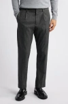 Nn07 Bill 1067 Pleated Dress Pants In Gray