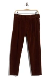 Nn07 Bill 1726 Crop Corduroy Pants In Burgundy