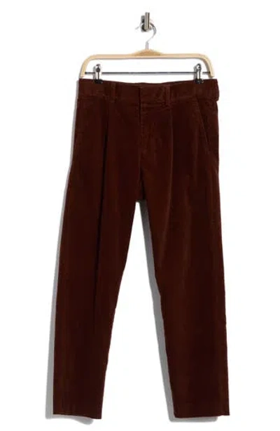 Nn07 Bill 1726 Crop Corduroy Pants In Burgundy
