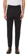 Nn07 Bill Relaxed Taper Trousers Brown In Black