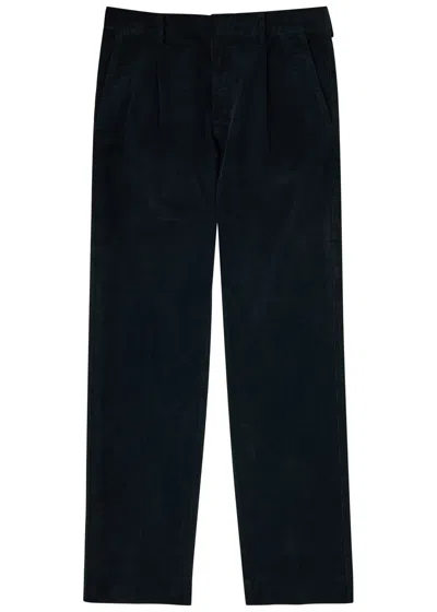 Nn07 Bill Tapered-leg Corduroy Trousers In Navy