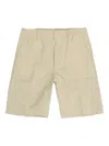 Nn07 Billie Elastic-waistband Shorts In Brown