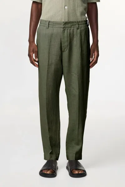 Nn07 Billie Mid-rise Regular Fit Pants In Croc Green