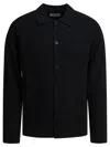 Nn07 Wool-blend Jonas Overshirt In Black