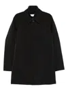 Nn07 Blake Button Down Raincoat In Black