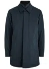 Nn07 Mens Navy Blue Blake Layered Woven Trench Coat In Blue