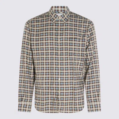 Nn07 Blue Cotton Shirt In Multi