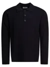 Nn07 Blue Wool Acrylic Blend Polo Shirt In Blue