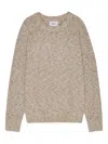 Nn07 Boucle Raglan-sleeves Sweater In Brown