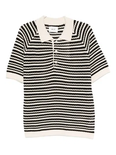 Nn07 Brett Polo Shirt In Black