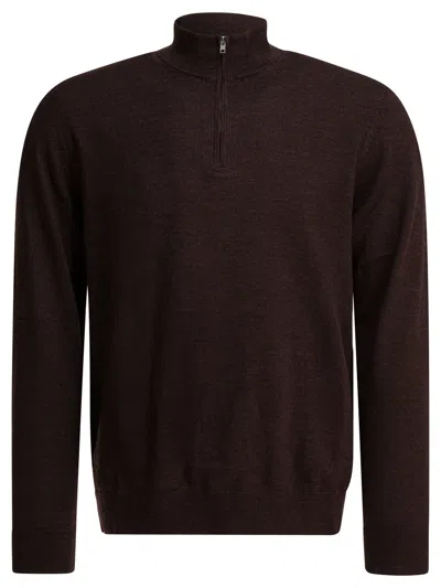 Nn07 Brown Merino Wool Knitwear In Black