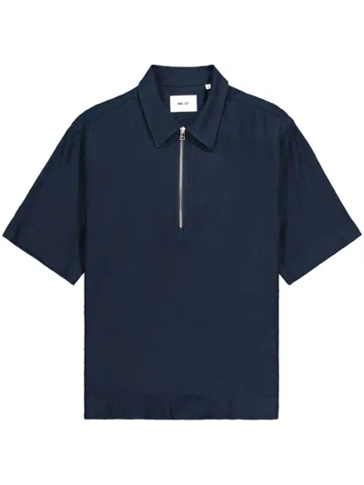 Nn07 Bruno Polo Shirt In 蓝色