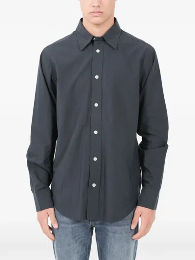 Nn07 Button-fastening Cotton Shirt In Blue