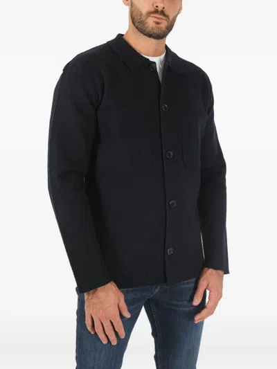 Nn07 Button-fastening Shirt Jacket In Blue