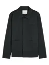 Nn07 Buttoned Three-pocket Jacket In Black