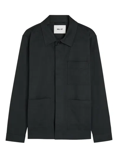 Nn07 Buttoned Three-pocket Jacket In Black