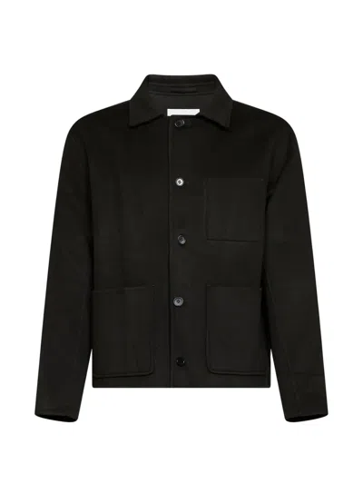 Nn07 Button-up Patch-pocket Overshirt In Green