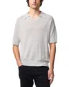 Nn07 Cale 6565 Regular Fit V Neck Polo Short Sleeve Linen Sweater