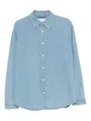 Nn07 Casper Buttoned Overshirt In Blue