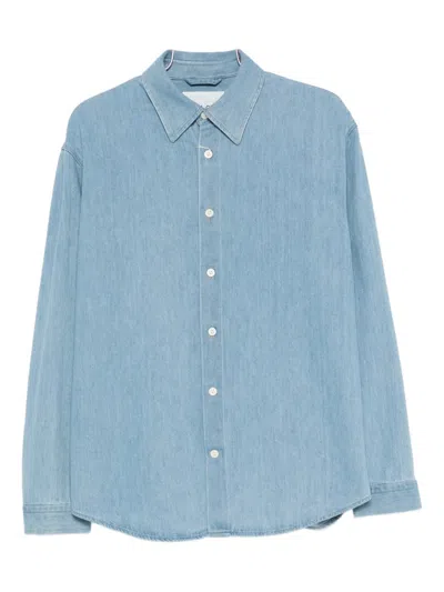 Nn07 Casper Buttoned Overshirt In Blue