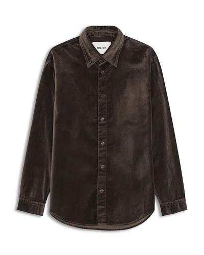 Nn07 Casper Relaxed Fit Overshirt In Brown