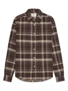 Nn07 Checked Buttoned-up Shirt In Brown