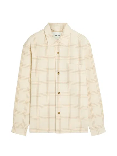 Nn07 Checked Shirt In Neutral