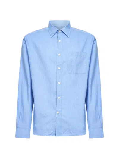 Nn07 Chest-pocket Shirt In Blue