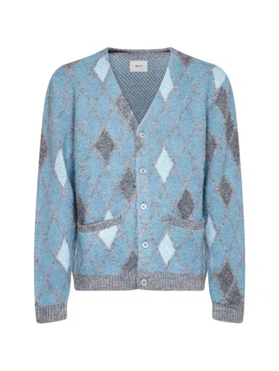 Nn07 Chris Argyle-knit Button-up Cardigan In Multi