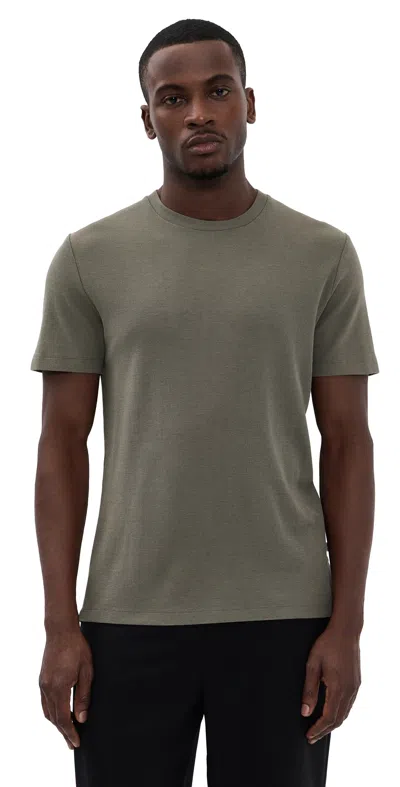 Nn07 Clive Textured Tee Capers In Green