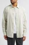 Nn07 Colby 5332 Stripe Organic Cotton Button-up Shirt