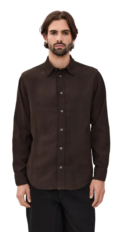 NN07 COLBY DRAPEY SHIRT DARK ARMY
