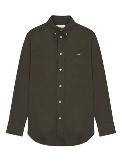 Nn07 Colby Long-sleeve Shirt In Green