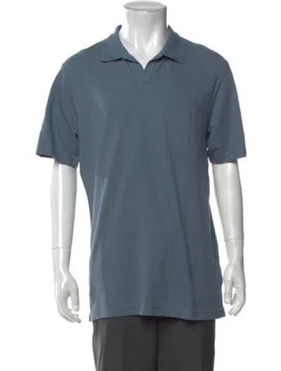 Pre-owned Nn07 Collar Short Sleeve Polo Shirt In Blue