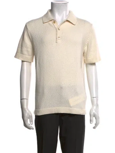 Pre-owned Nn07 Collar Short Sleeve Polo Shirt In Neutrals