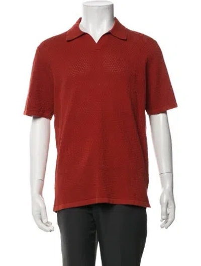 Pre-owned Nn07 Collar Short Sleeve Polo Shirt In Orange