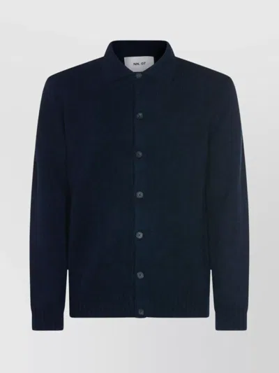 NN07 COLLARED CREWNECK SWEATER RIBBED CUFFS