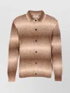 Nn07 Collared Gradient Knitwear With Ribbed Cuffs And Hem In Multi